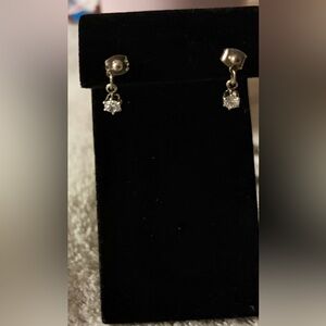 Vintage Dainty Silver Drop Earrings